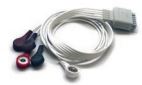 5 Lead Disposable N/T ECG Snap Lead Wires - 24"